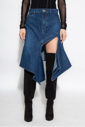 Blue Asymmetric skirt Y Project - SchaferandweinerShops Canada